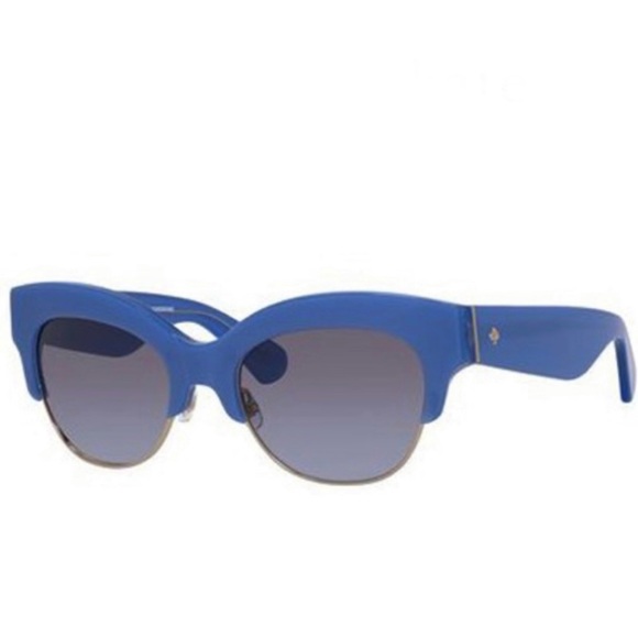 KATE SPADE BLUE CAT-EYE SUNGLASSES - Picture 1 of 14